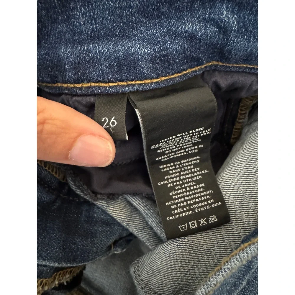 J Brand Maria High Rise Skinny Jeans Disclosure Blue Size 26 Mid Rise Stretch - Picture 7 of 7